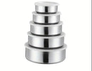 Jogo de Tigelas Inox com Tampa Hermética 5 Peças: Praticidade, Elegância e Conservação para Sua Cozinha!
