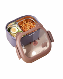 Bento Box Térmica Inox 950ml com Compartimentos: Vedação Total para Refeições Frescas no Trabalho, Escola e Piquenique!