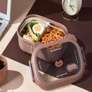 Bento Box Térmica Inox 950ml com Compartimentos: Vedação Total para Refeições Frescas no Trabalho, Escola e Piquenique!