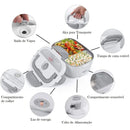 Marmita Elétrica Veicular Bivolt - Aquece em 30 Min | 110V/220V e 12V/24V | Prática e Portátil