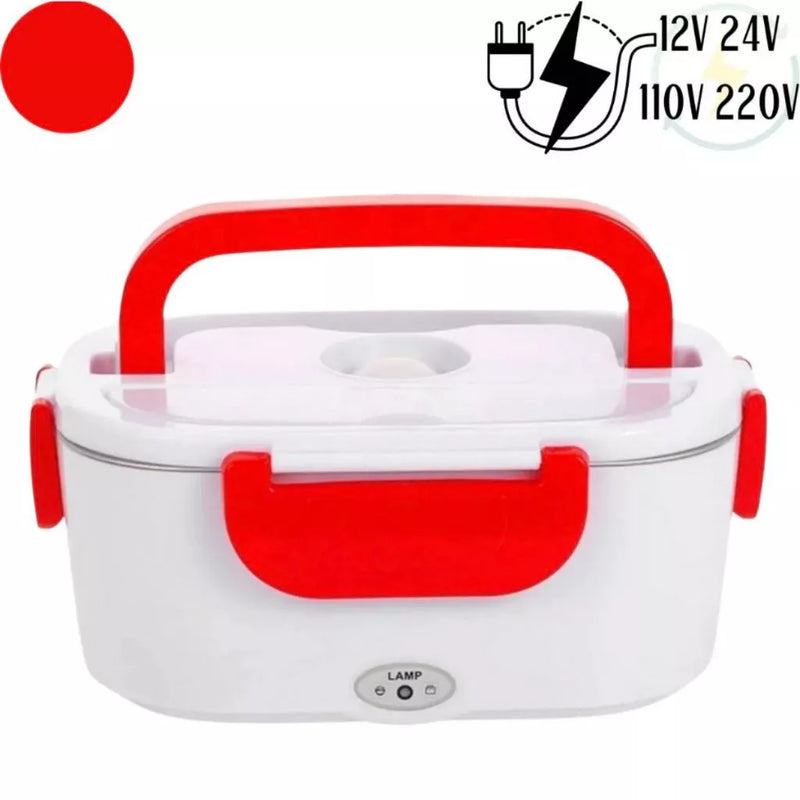 Marmita Elétrica Veicular Bivolt - Aquece em 30 Min | 110V/220V e 12V/24V | Prática e Portátil