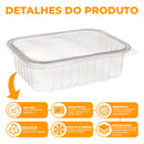 Kit 24 Unidades Pote Marmita Freezer Microondas Fitness Comida Congelada Marmitex
