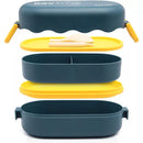 Pote Com Divisórias Marmita Fitness Vedação Microondas Lancheira Escola Trabalho Bento Box