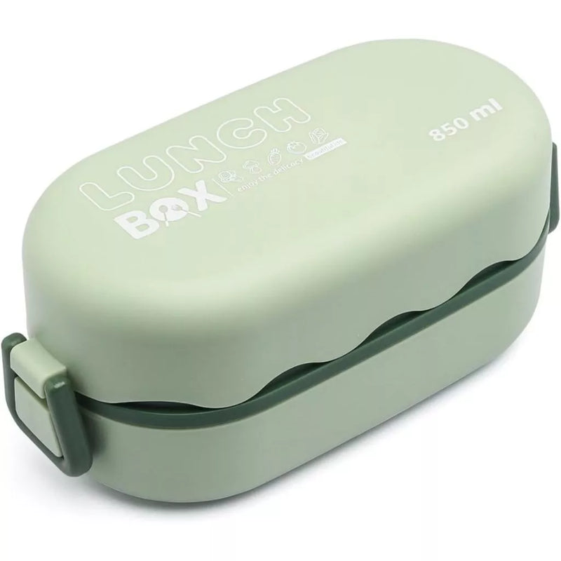 Pote Com Divisórias Marmita Fitness Vedação Microondas Lancheira Escola Trabalho Bento Box