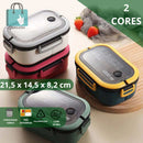 Pote de Marmita Box Food 2 Camadas 1200ml com Talheres