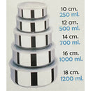 Jogo de Tigelas Inox com Tampa Hermética 5 Peças: Praticidade, Elegância e Conservação para Sua Cozinha!