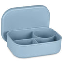 Marmita Silicone com divisória Para Microondas lancheira Lunch box C/ Tampa Livre de BPA 230°c -40°c