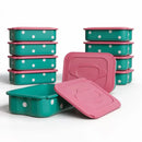 Kit 5 Potes Inox Herméticos com Tampa: Armazenamento Premium e Frescor Garantido para Sua Cozinha!