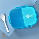 Kit Refeição Completo Luwave: Marmita Hermética + Garrafa 350ml + Talheres Reutilizáveis - Leve Sabor e Praticidade com Você!