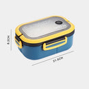 Pote de Marmita Box Food 2 Camadas 1200ml com Talheres