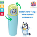 Marmita Bluey Lancheira Com Tampa Hermética e Porta Escova de Dentes