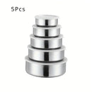 Jogo de Tigelas Inox com Tampa Hermética 5 Peças: Praticidade, Elegância e Conservação para Sua Cozinha!